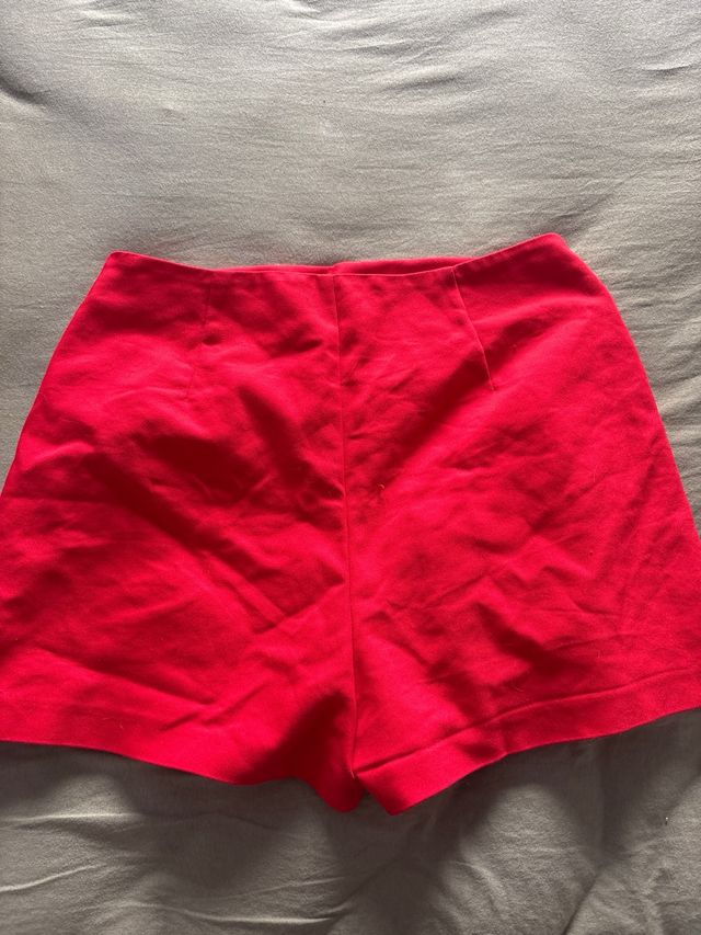 Falda pantalón roja
