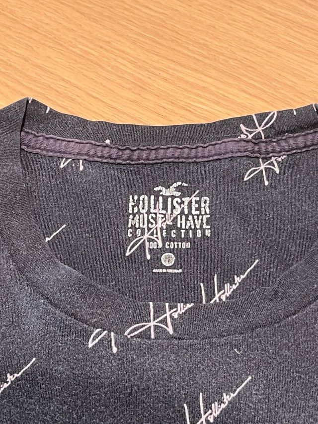 Camiseta Hollister Negra Talla M