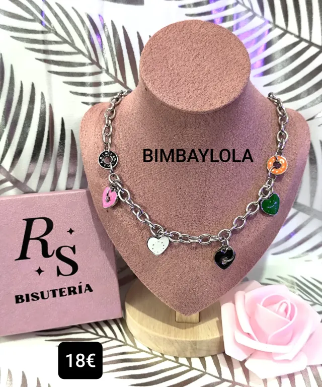 Collar Bimbaylola Corazones y Aros