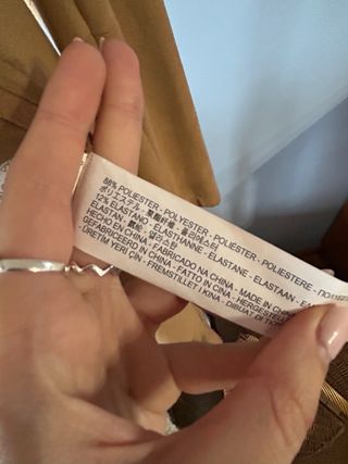 Chaqueta Zara flecos marrón