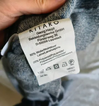 Maglione uomo Kitaro lana grigio taglia L