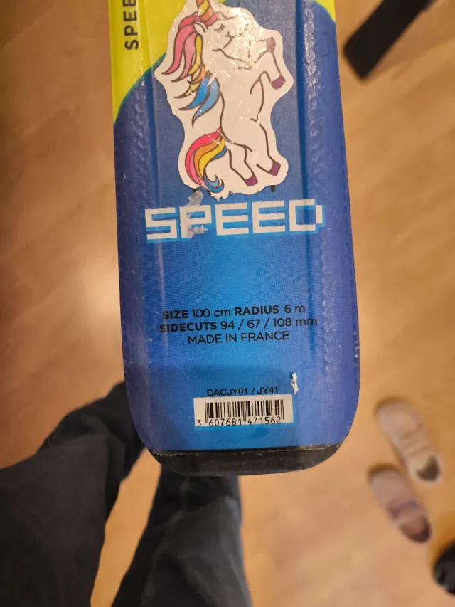 Esquíes infantis 100 cm para menino ou menina