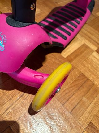 Patinete Infantil Asiento Park City Rosa 3 Ruedas