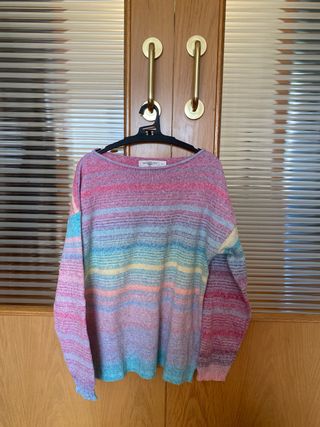 Jersey de rayas multicolor