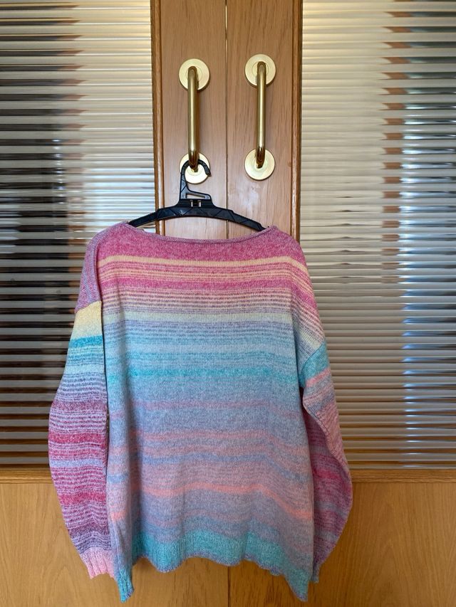 Jersey de rayas multicolor