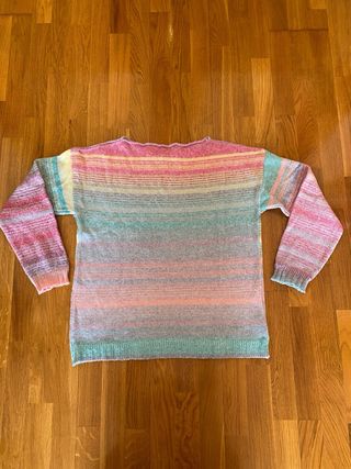 Jersey de rayas multicolor