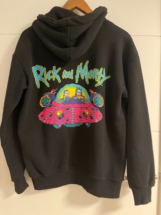 Sudadera Rick y Morty Negra