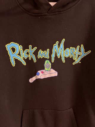 Sudadera Rick y Morty Negra