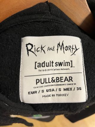 Sudadera Rick y Morty Negra