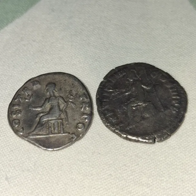 Denario Romano Plata Antigua