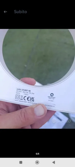 Purificato aria Aerauliqa Quant Next 150 difettoso