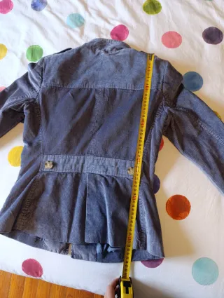 Chaqueta Purificación García azul/gris