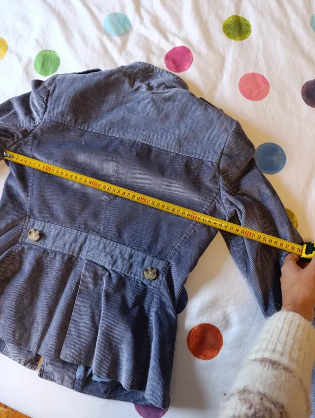 Chaqueta Purificación García azul/gris