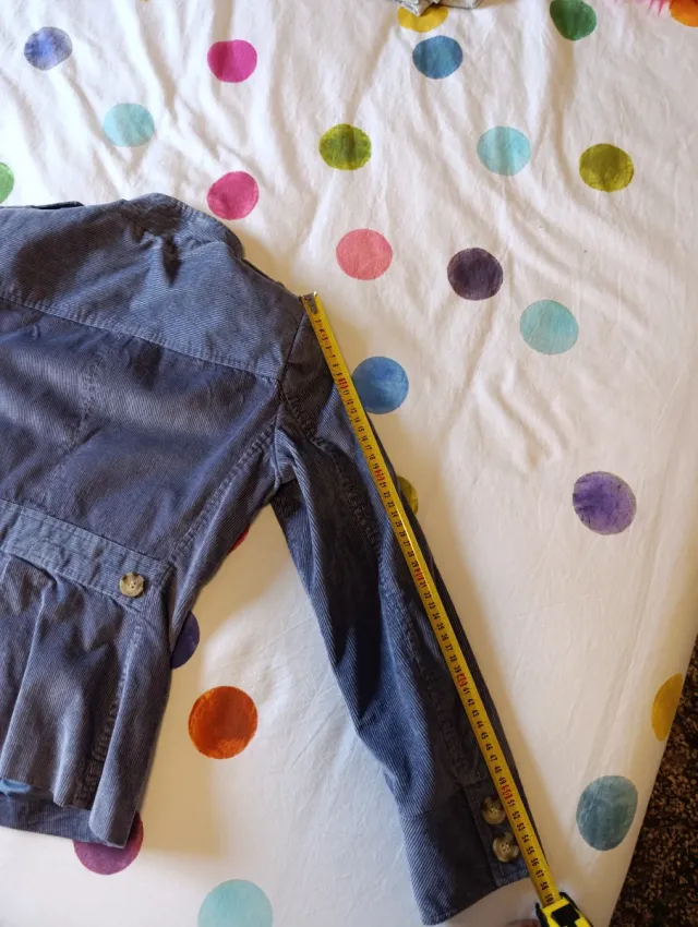 Chaqueta Purificación García azul/gris