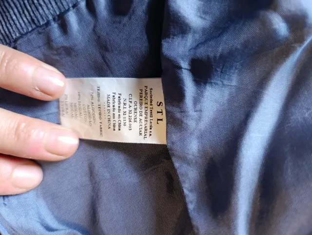 Chaqueta Purificación García azul/gris