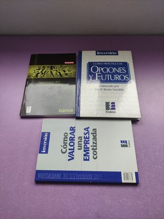 Precio por los tres libros Lote 3 Libros Inversión