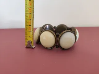 Pulsera color bronce y nácar