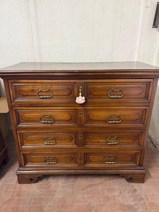 Cassettiera Canterano Lombardo in noce