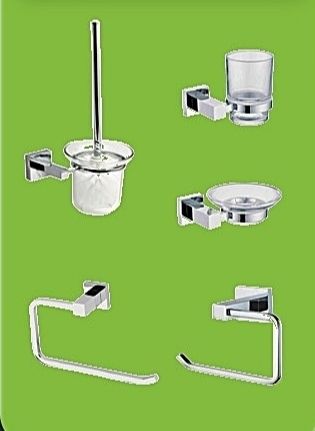 Juego nuevo de accesorios baño de calidad en latón