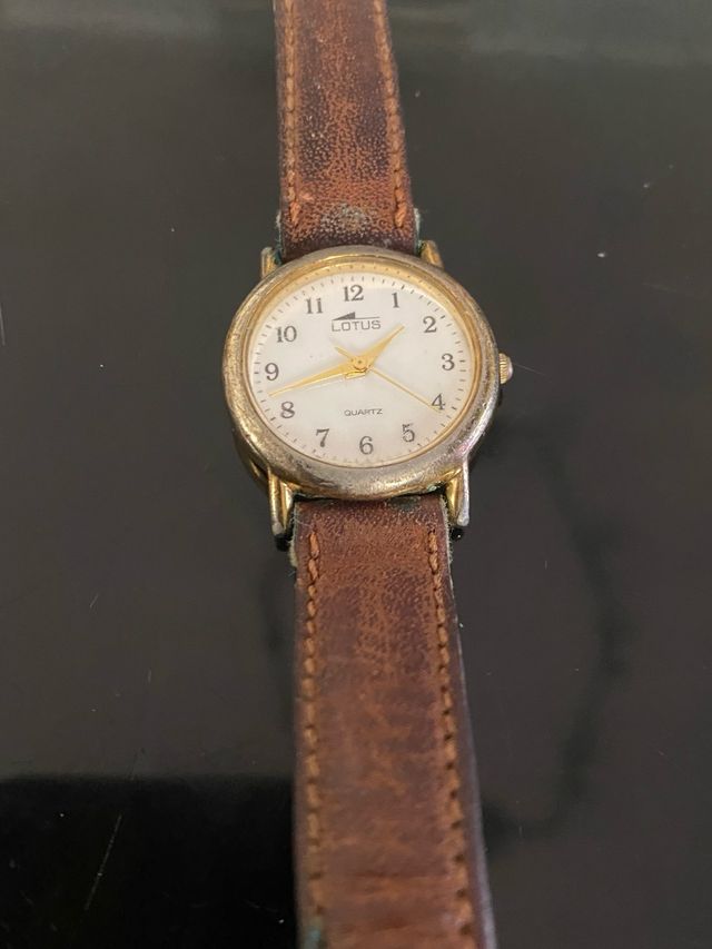 Reloj Lotus Vintage Dorado y Marrón
