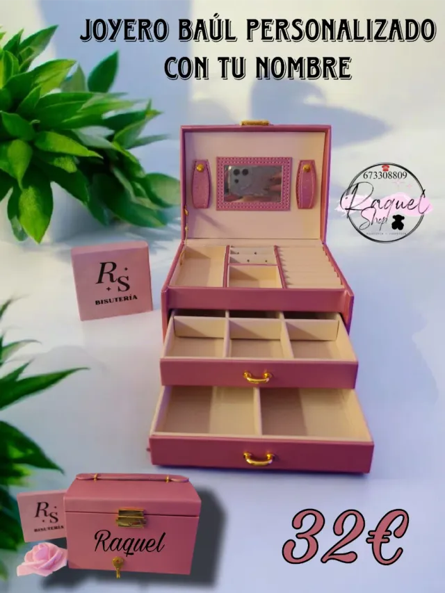 Joyero Baúl Personalizado con Nombre
