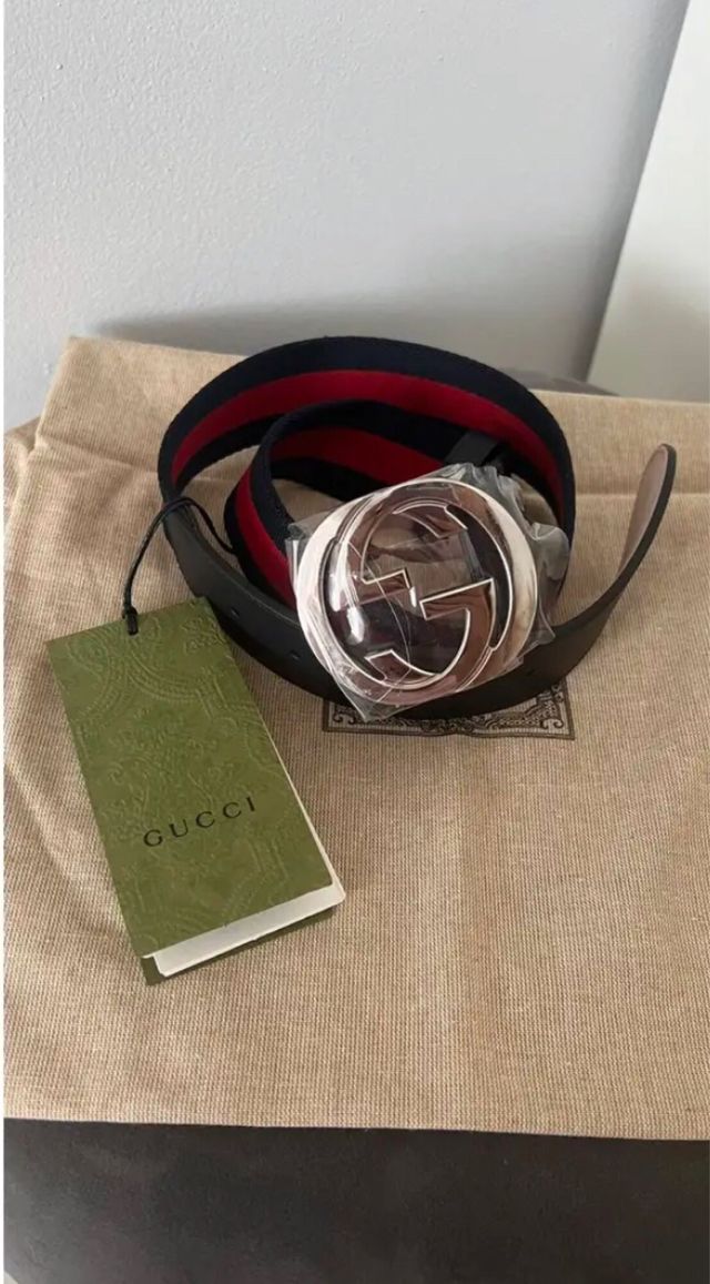 Cinturón Gucci Unisex Talla 75 Nuevo
