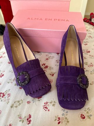 Zapatos Alma en Pena Morados Talla 60