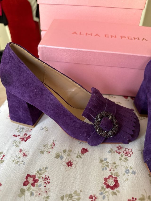 Zapatos Alma en Pena Morados Talla 60