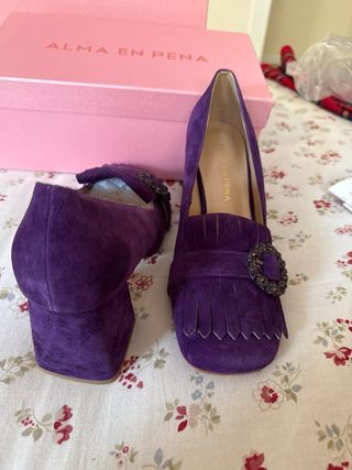 Zapatos Alma en Pena Morados Talla 60