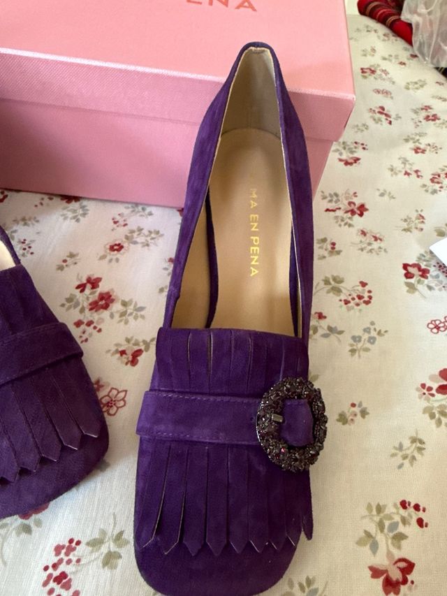 Zapatos Alma en Pena Morados Talla 60