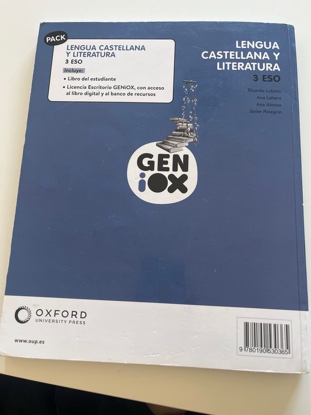 Lengua Castellana y Literatura 3º ESO. Libro de...