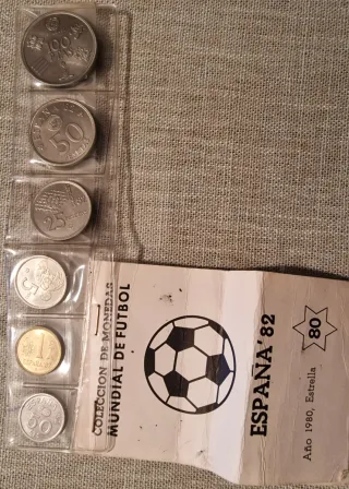 Monedas Mundial Fútbol España 82