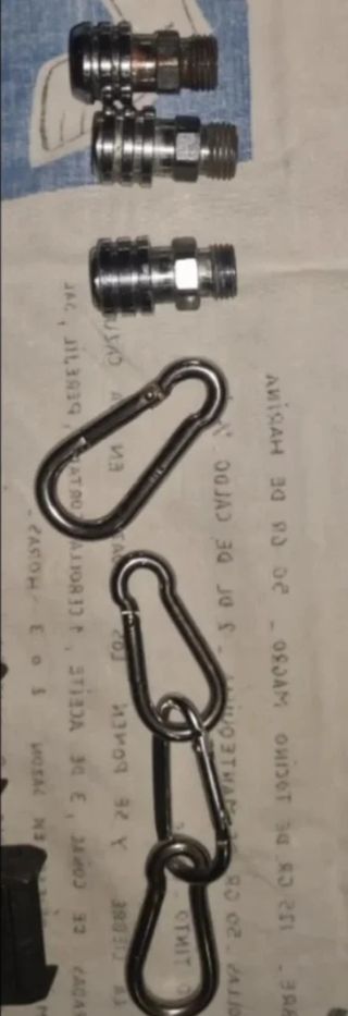 Conectores conversor latiguillos y mosquetones