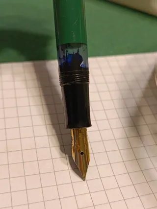 Set Penna Pelikan M150/481 + Inchiostro pennino F.