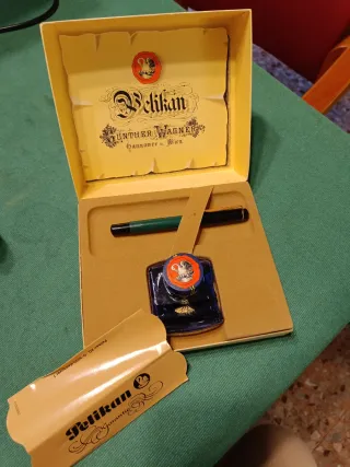 Set Penna Pelikan M150/481 + Inchiostro pennino F.