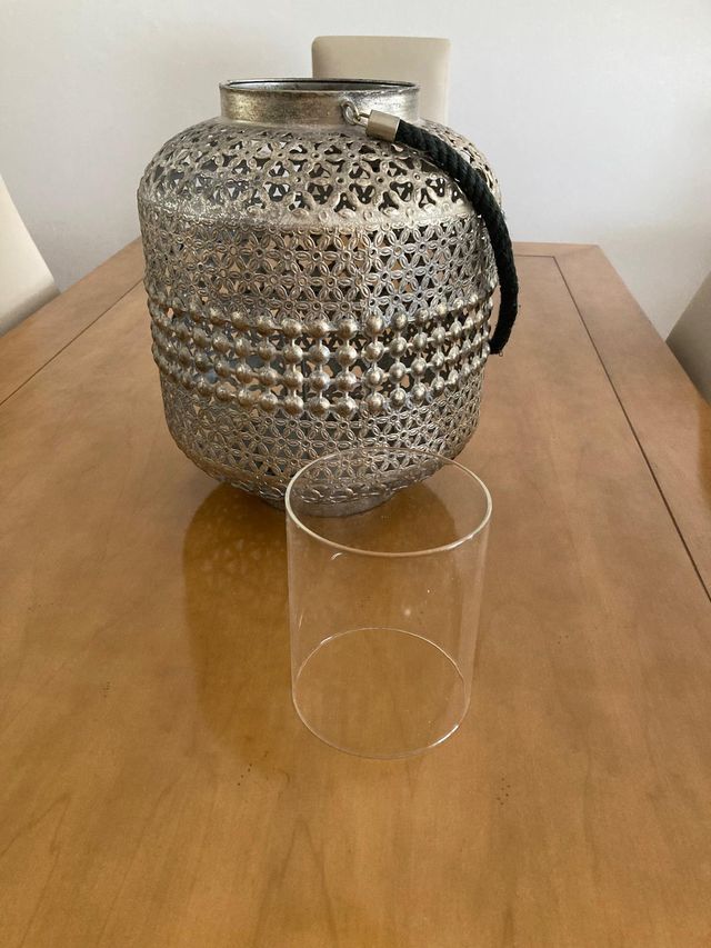 Jarrón decorativo plata