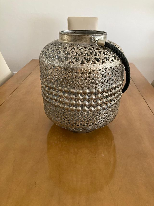 Jarrón decorativo plata