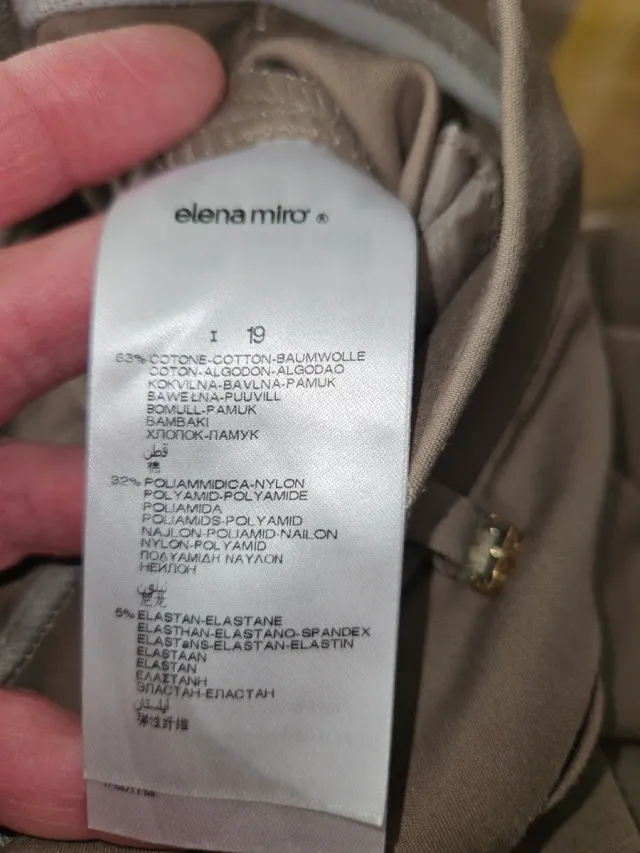 Pantaloni donna Elena Mirò beige