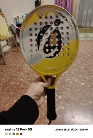 Raqueta de pádel usada