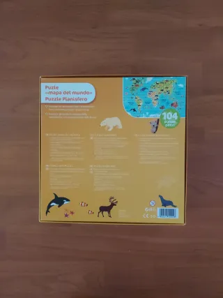 Puzzle Mapa del Mundo Playtive 104 piezas