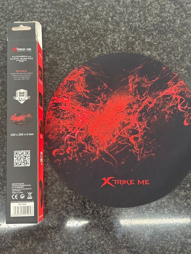 Alfombrilla Ratón Xtrike Me Negra y Roja