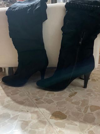 Botas altas tacón negras