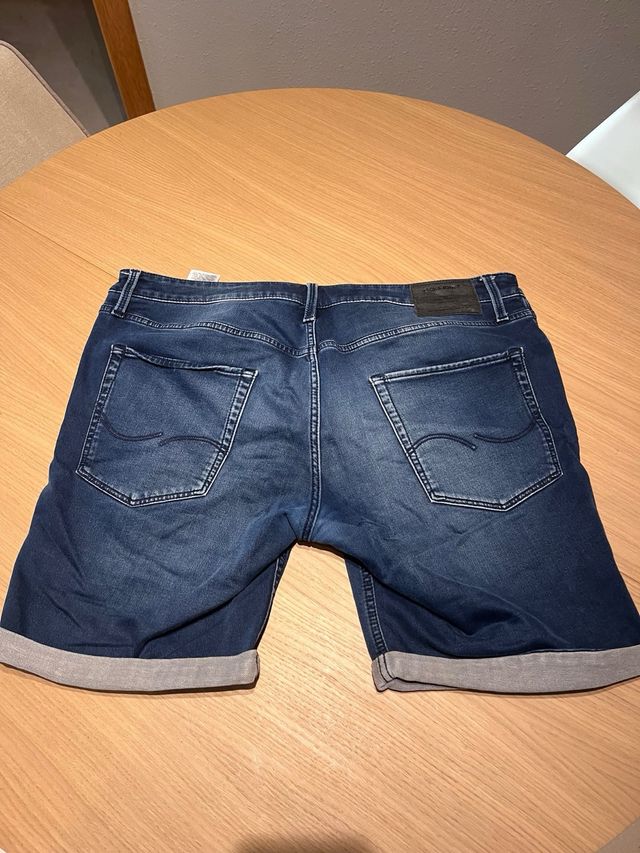 Pantalones cortos vaqueros azules
