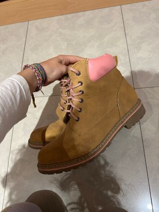 Botas Timberland Marrones y Rosas
