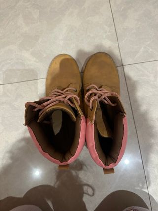 Botas Timberland Marrones y Rosas