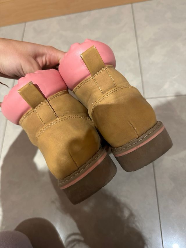 Botas Timberland Marrones y Rosas