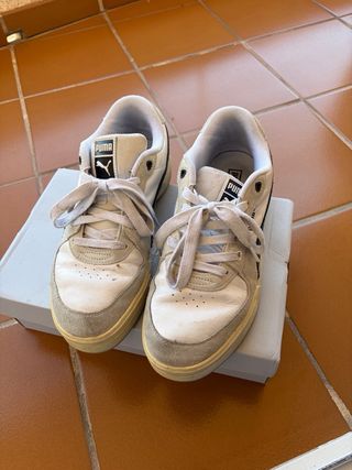 Zapatillas Puma Blancas/Gris/Negras