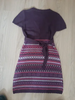 Vestido de punto estampado talla S