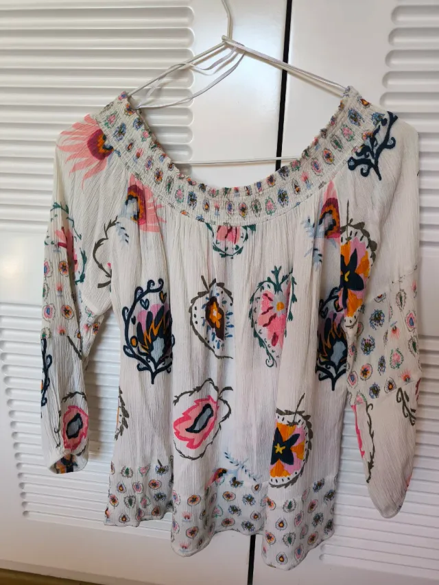 Camisa Desigual manga 3/4 estampada