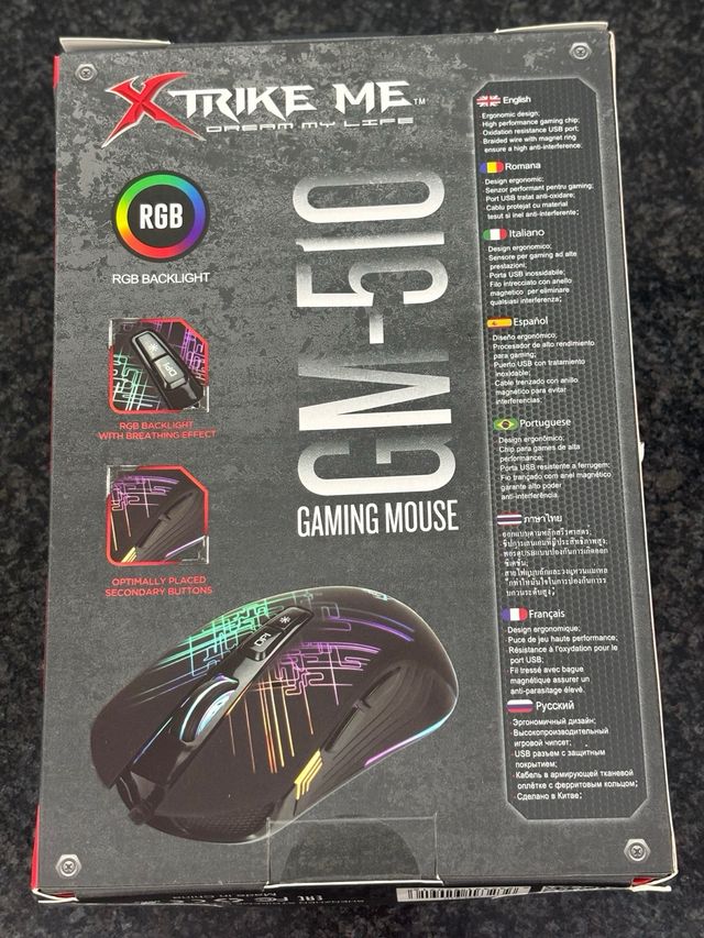 Ratón Gaming Strike Me GM-510 RGB